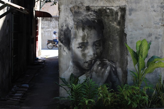 Child Mural at Prangin Canal