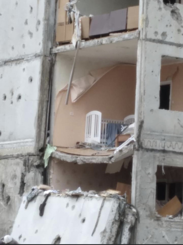 Разрушение жилого дома. Война в Украине