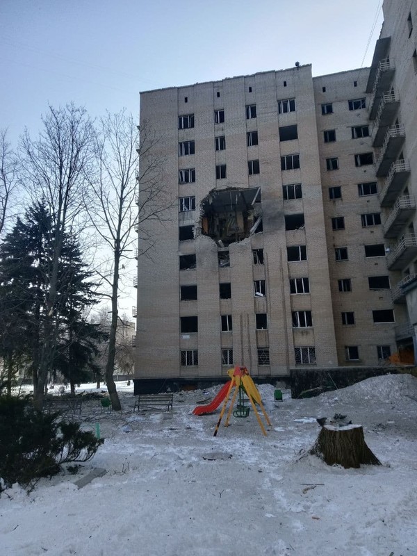 Харьков. Разрушенный жилой дом